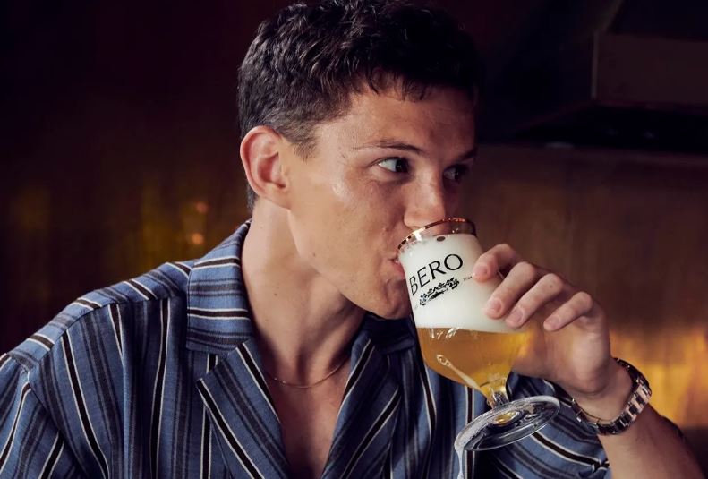 Tom Holland Bero non-alcoholic beer